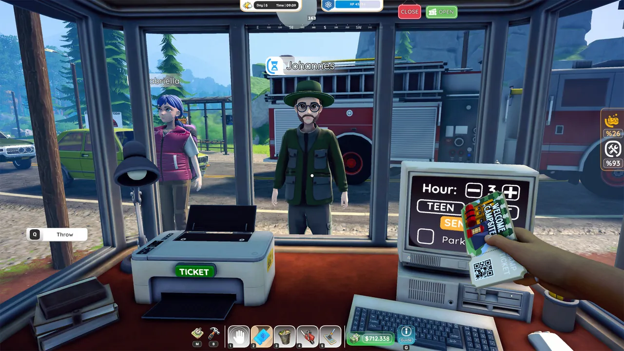 Campsite Hustle! - Management Simulator - captura de pantalla