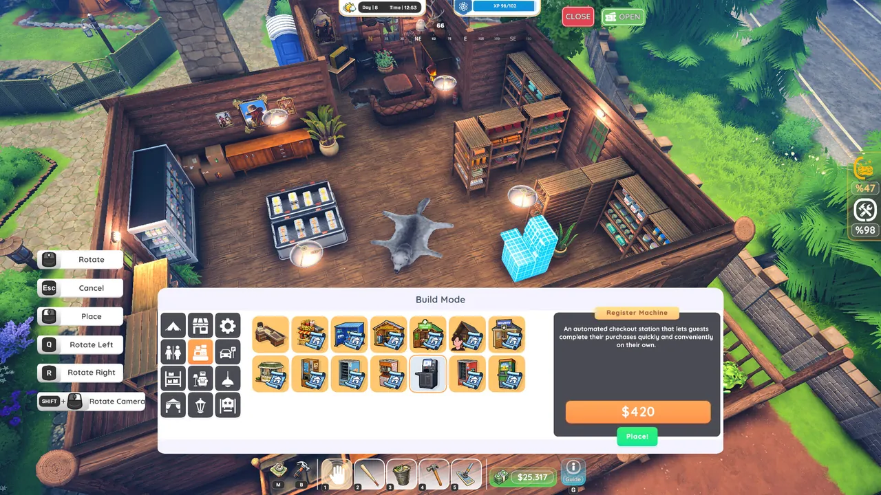 Campsite Hustle! - Management Simulator - captura de pantalla