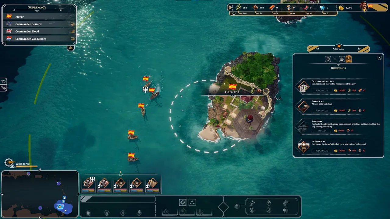 Corsairs - Battle of the Caribbean - captura de pantalla