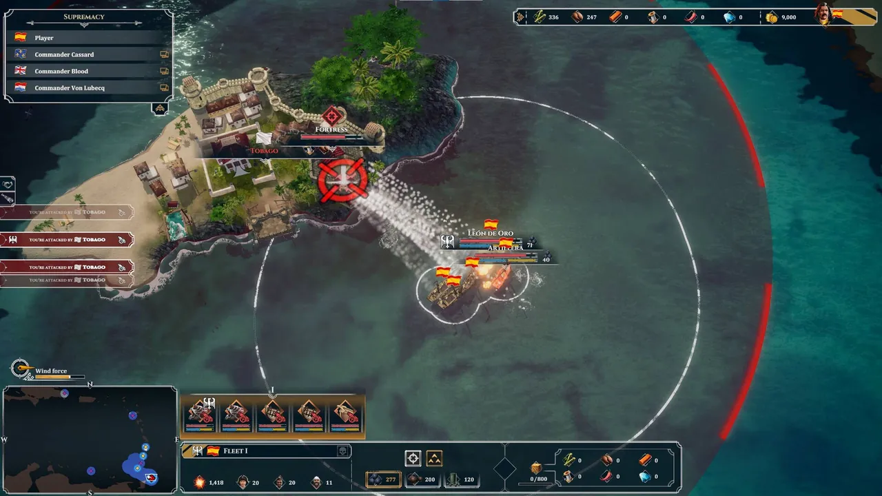 Corsairs - Battle of the Caribbean - captura de pantalla
