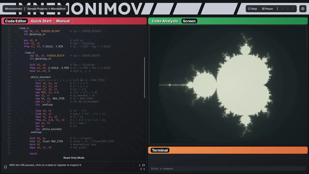 Mnemonimov - captura de pantalla