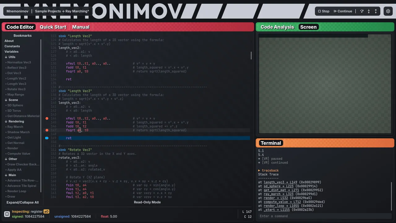 Mnemonimov - captura de pantalla
