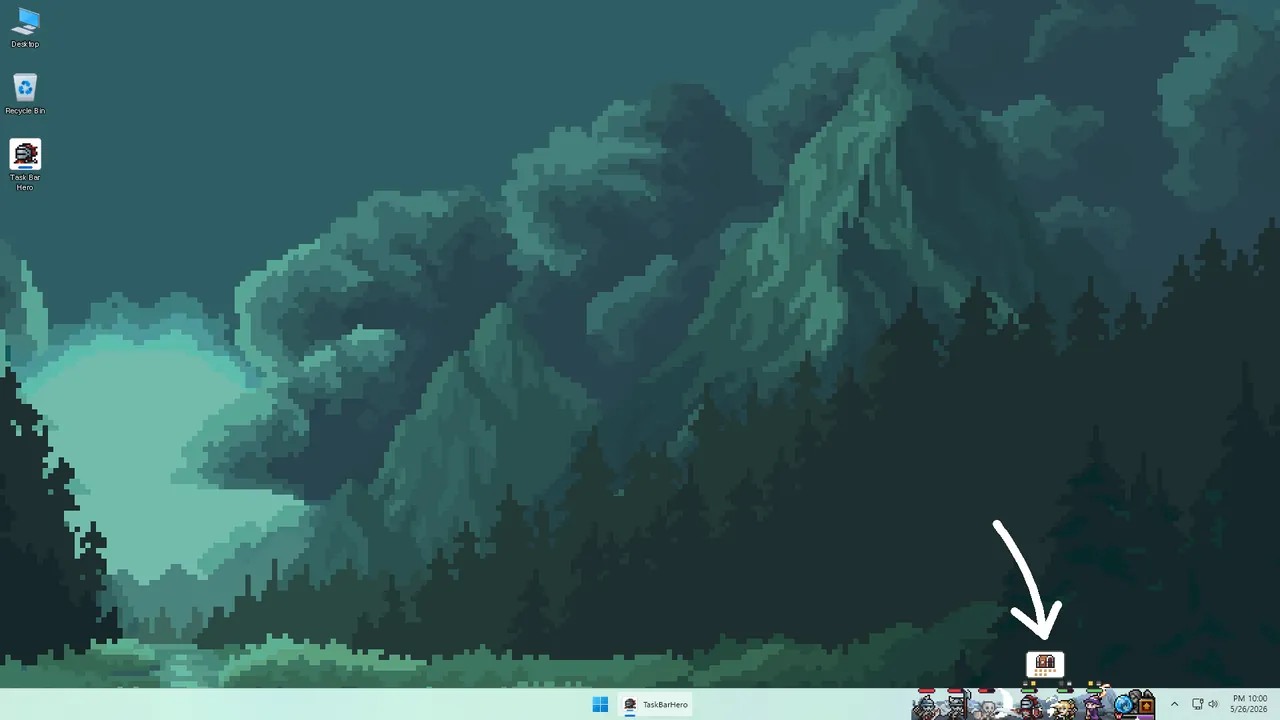 TBH: Task Bar Hero - captura de pantalla