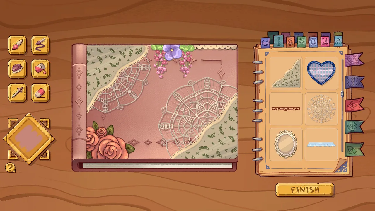 Bookbinding – Dark Cozy Sim - captura de pantalla