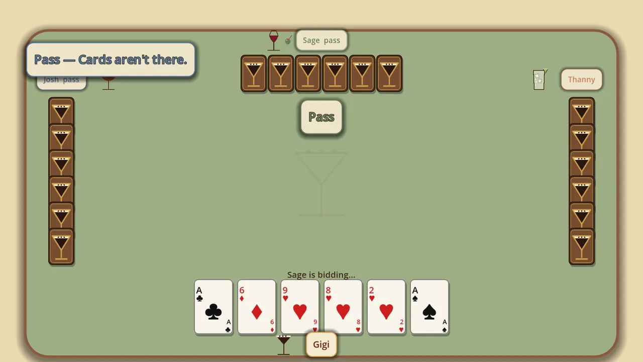 Card Night at Gigi's - captura de pantalla