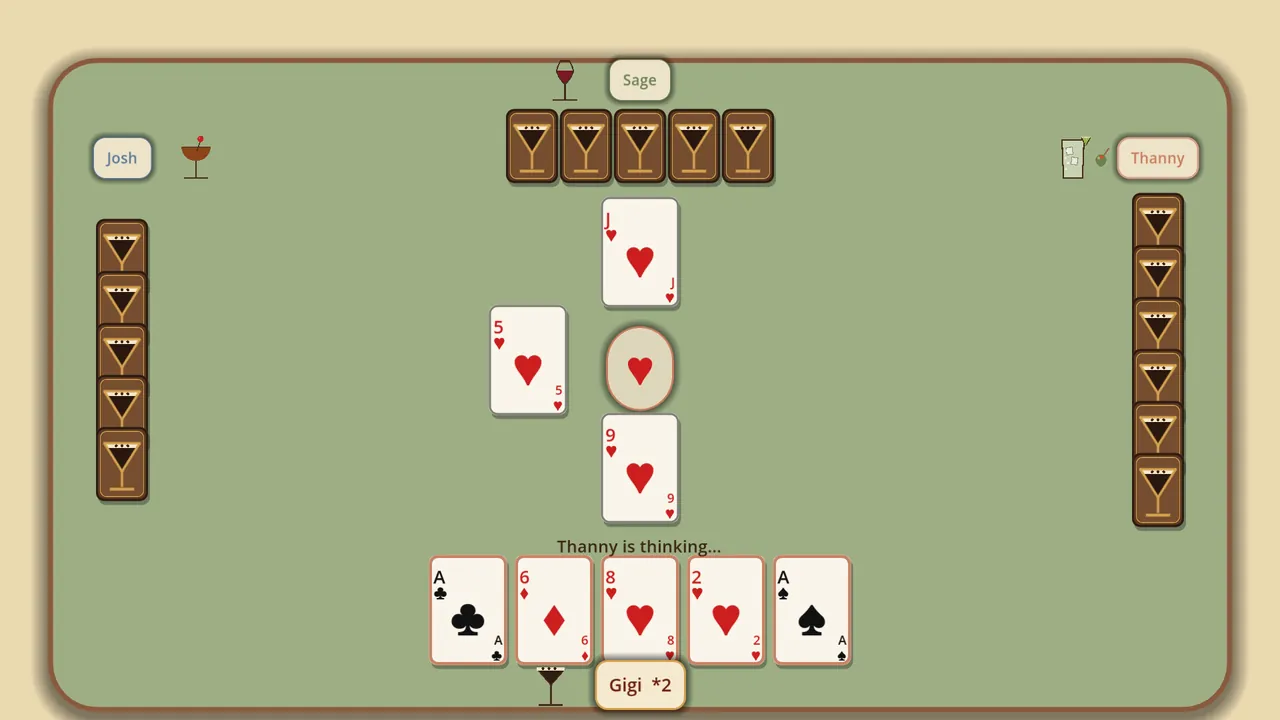 Card Night at Gigi's - captura de pantalla