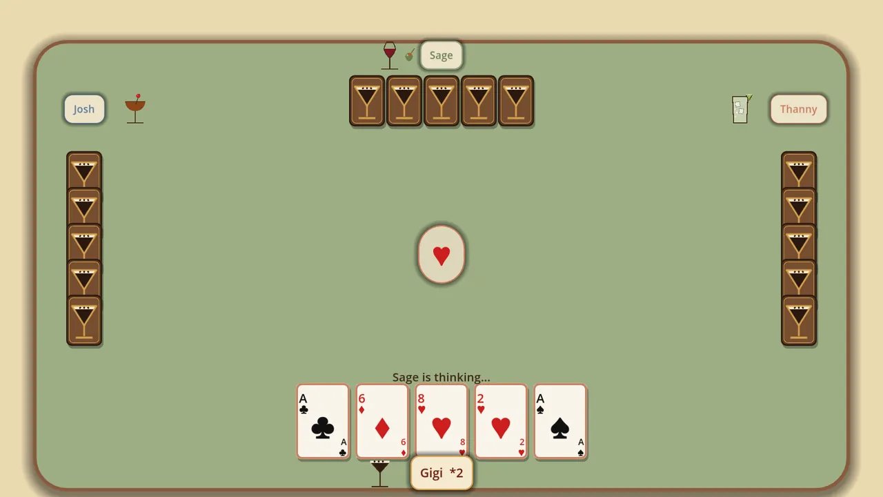 Card Night at Gigi's - captura de pantalla