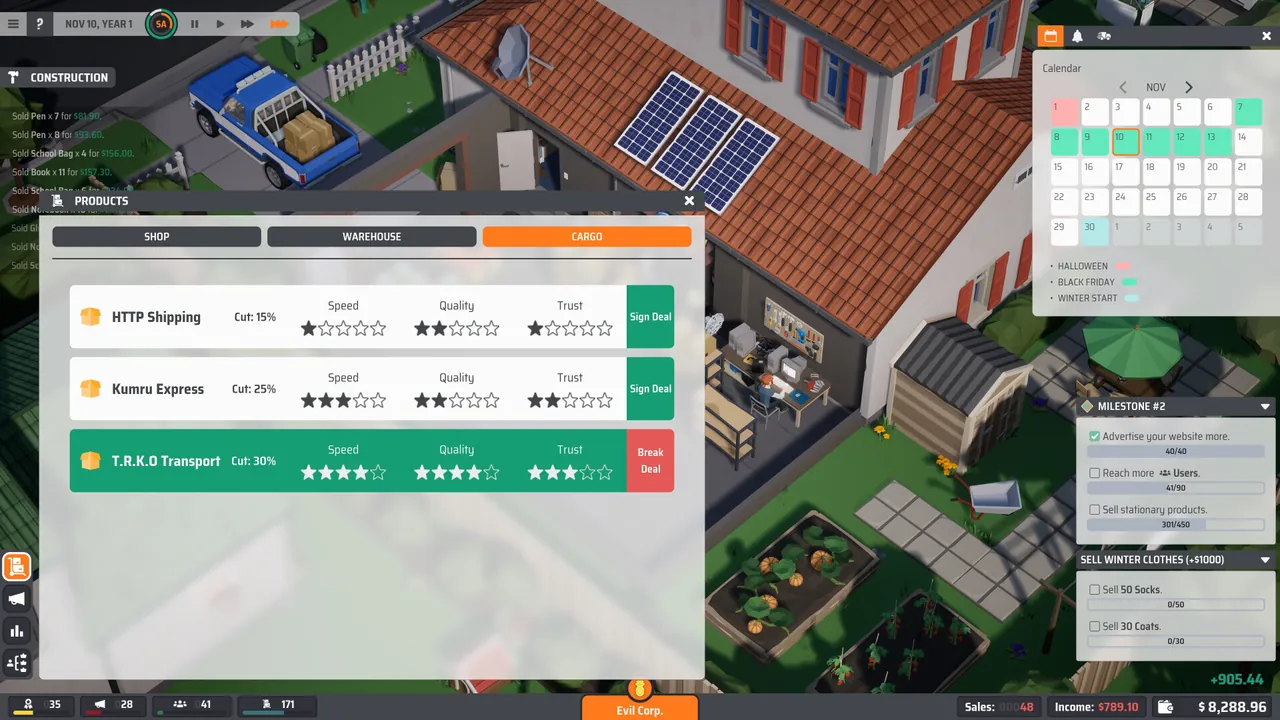 E-Shop Tycoon - captura de pantalla
