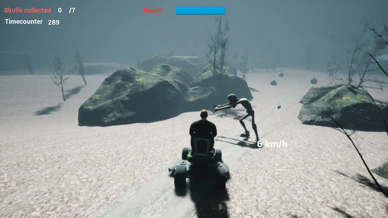 Lawnmower Game Horrorland - captura de pantalla