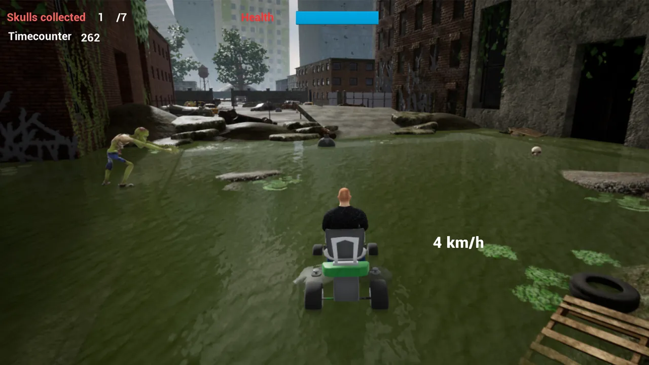 Lawnmower Game Horrorland - captura de pantalla
