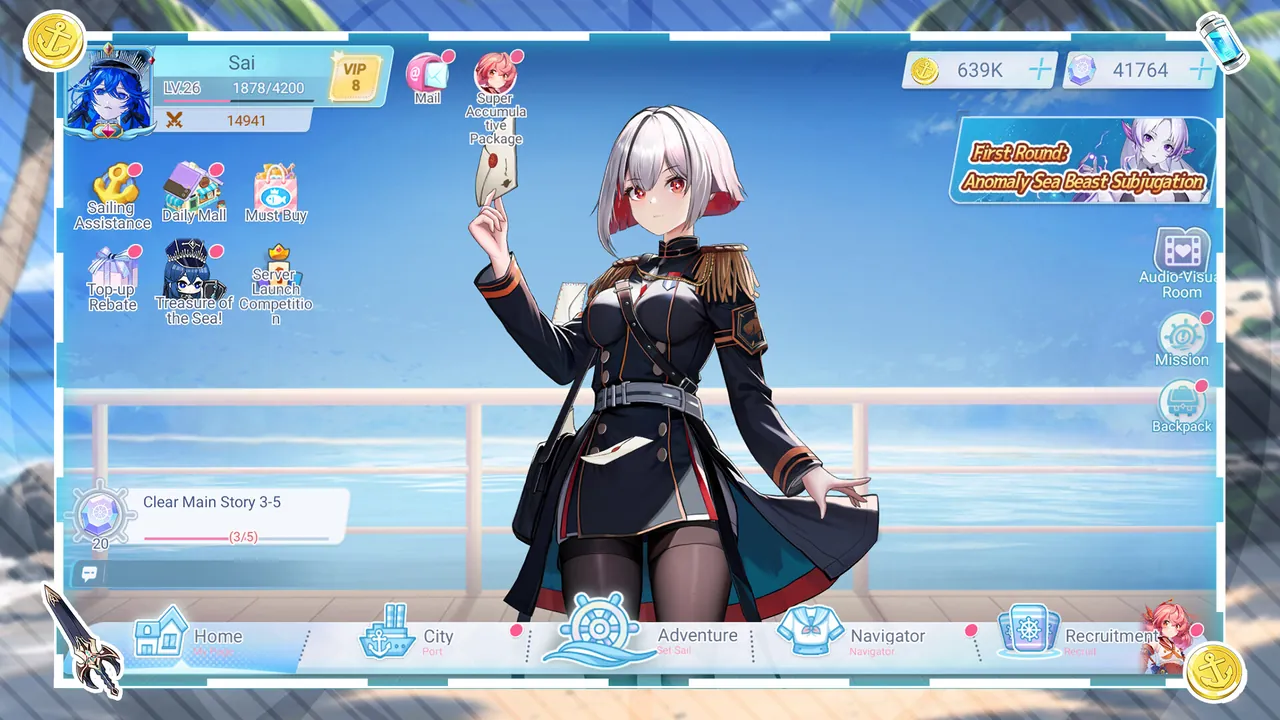 Sail Girl - captura de pantalla