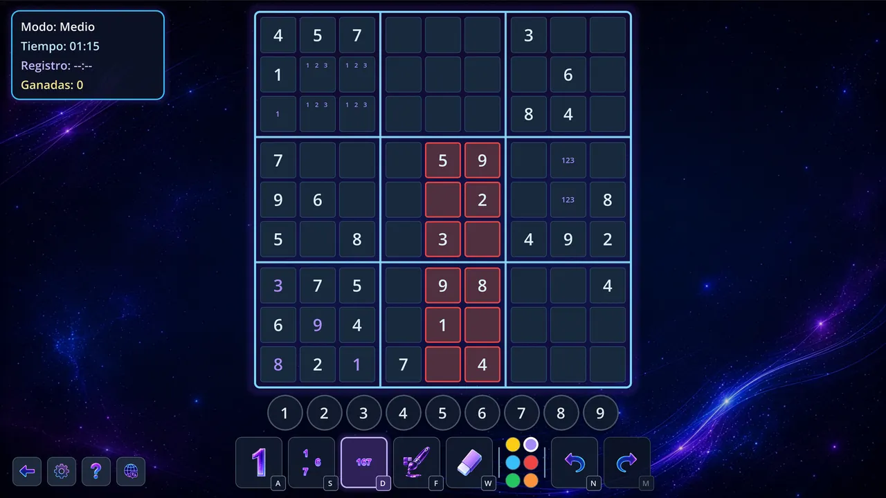 Sudoku Infinity - captura de pantalla
