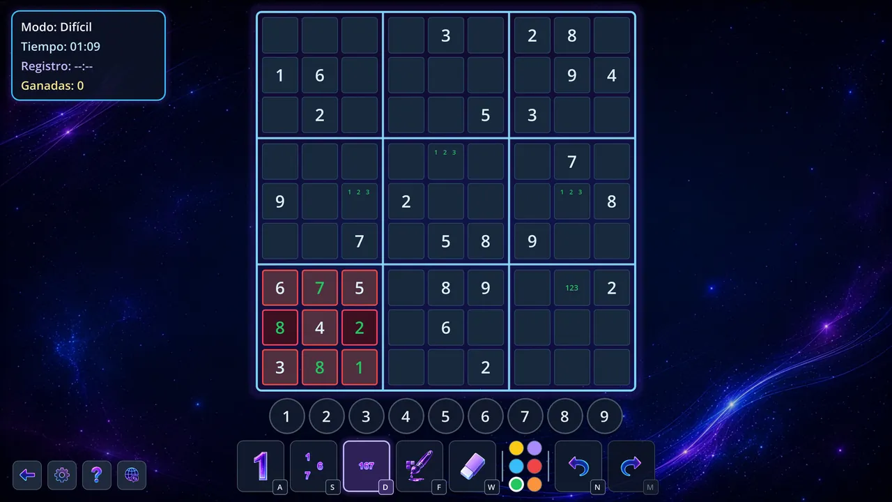 Sudoku Infinity - captura de pantalla