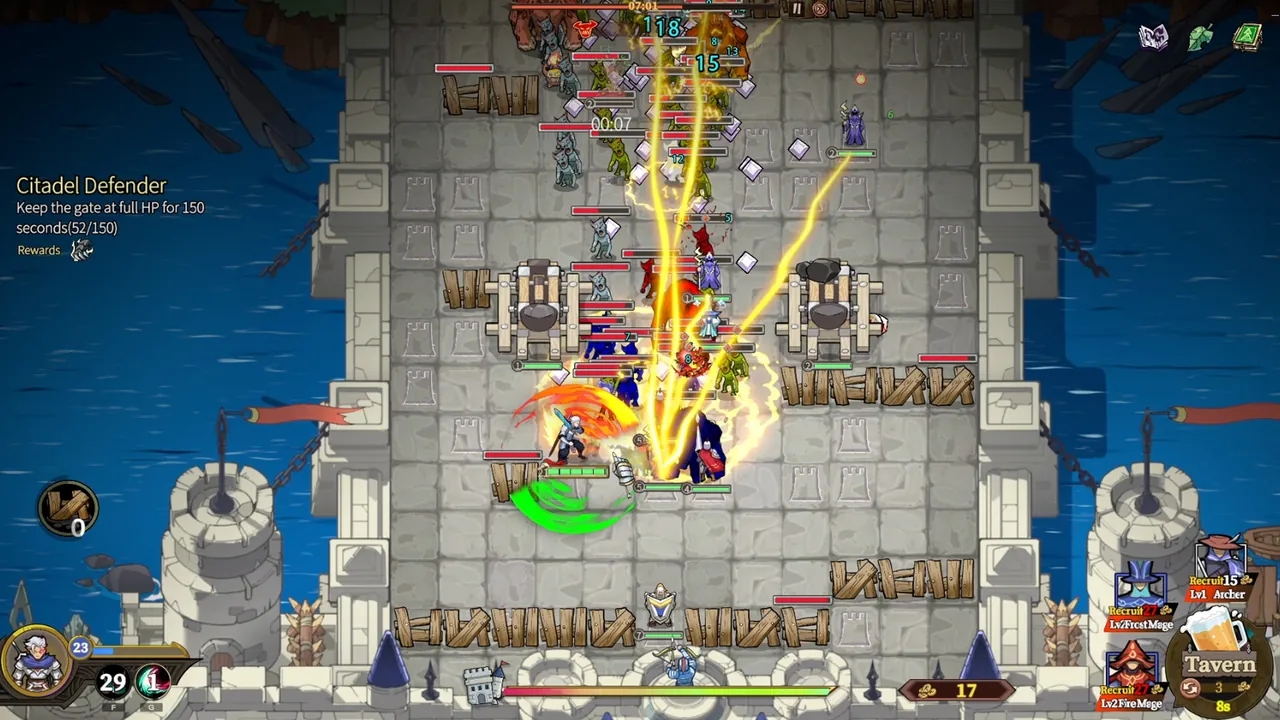The Gate Must Stand: A Tower Defense Survivor - captura de pantalla