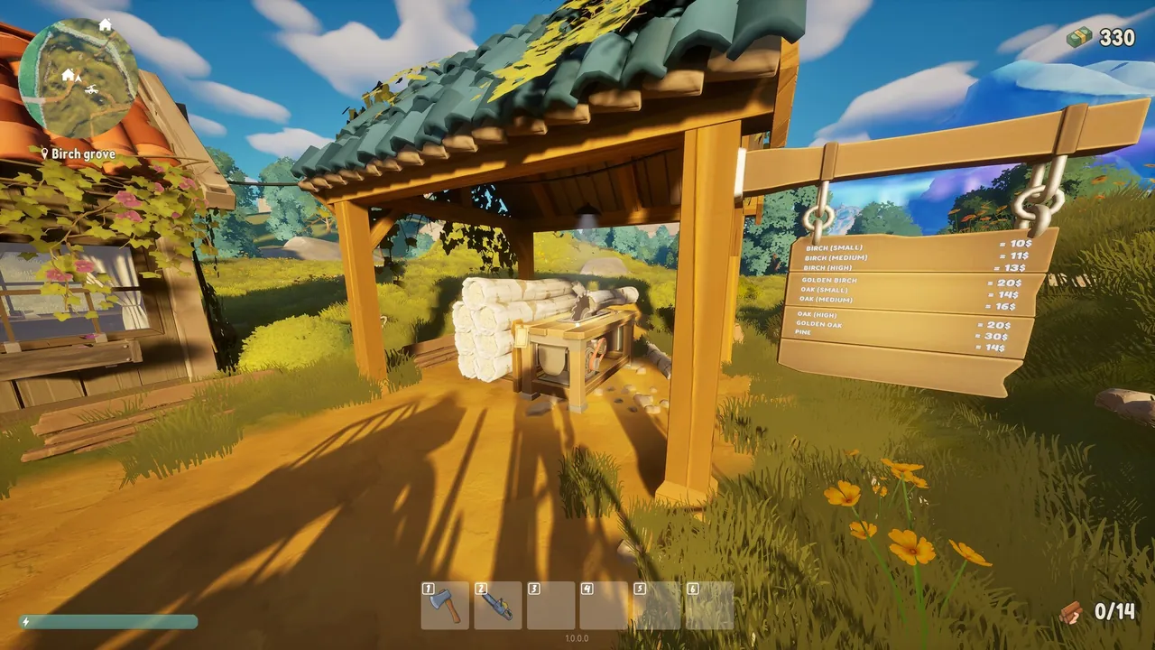 A Game About Chopping Trees - captura de pantalla