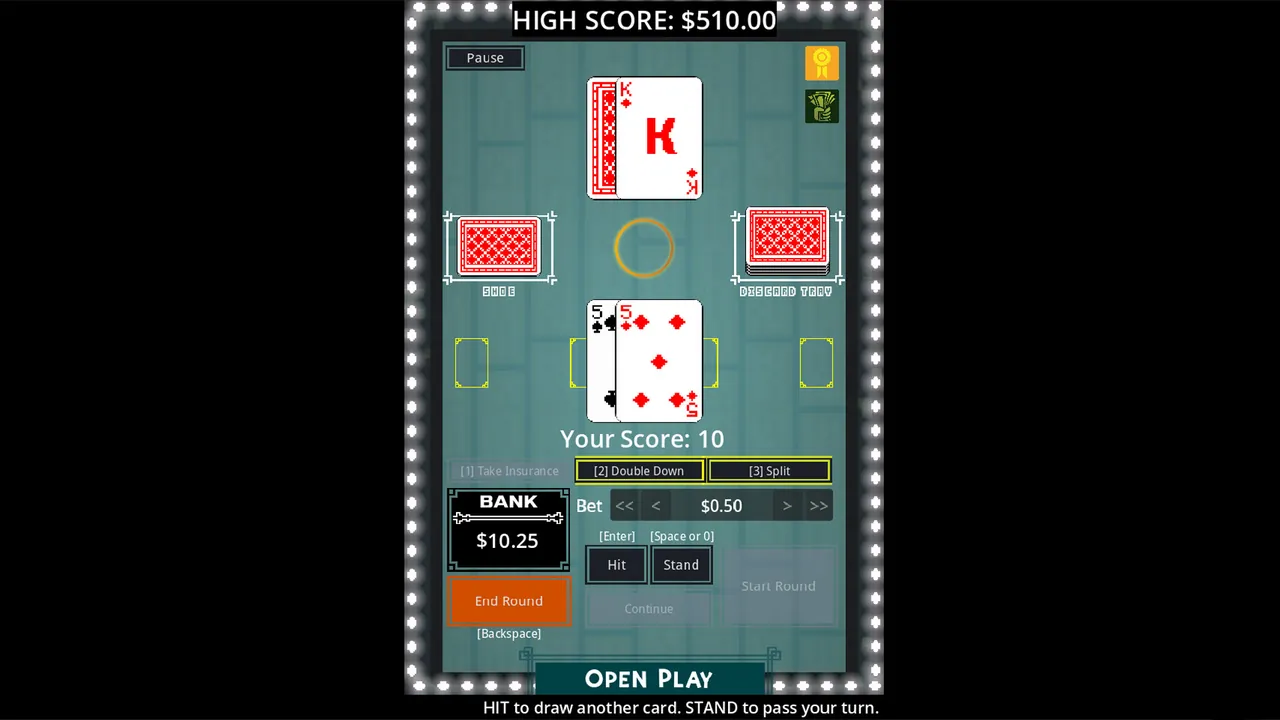 Blackjack 2D: Dealer's Gambit - captura de pantalla