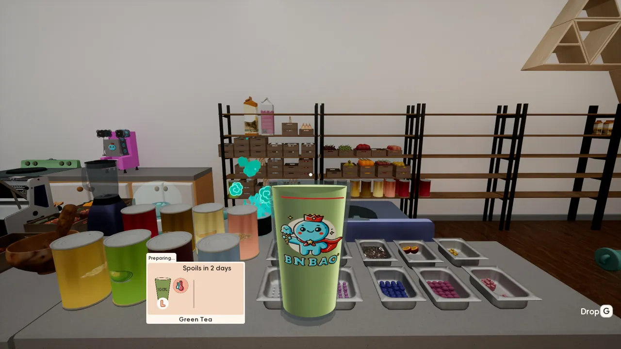 Boba Cafe Simulator - captura de pantalla