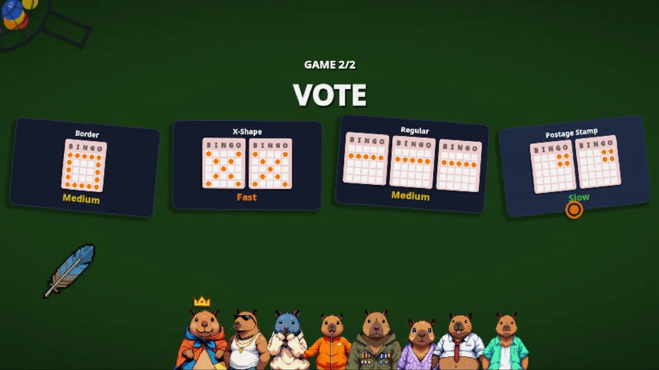 Capybara Bingo - captura de pantalla