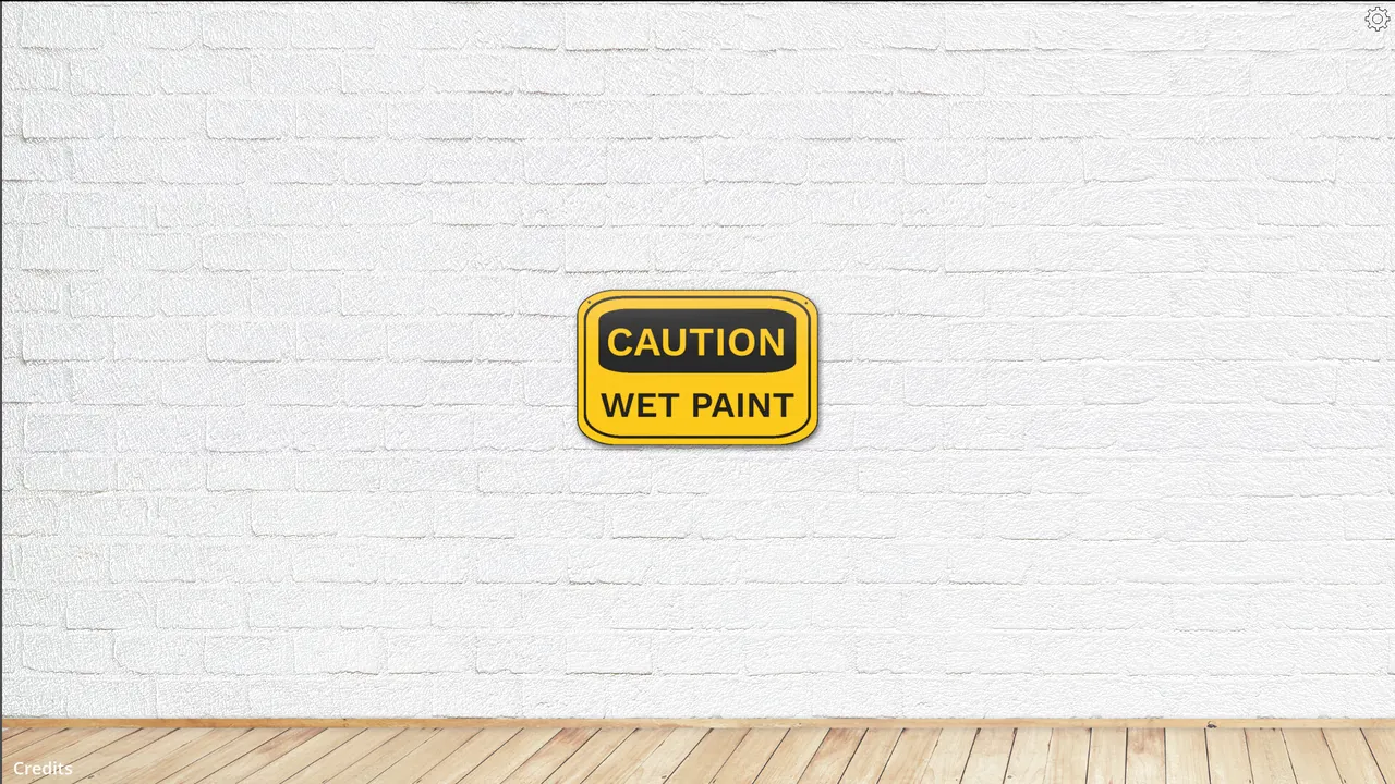 CAUTION WET PAINT - captura de pantalla