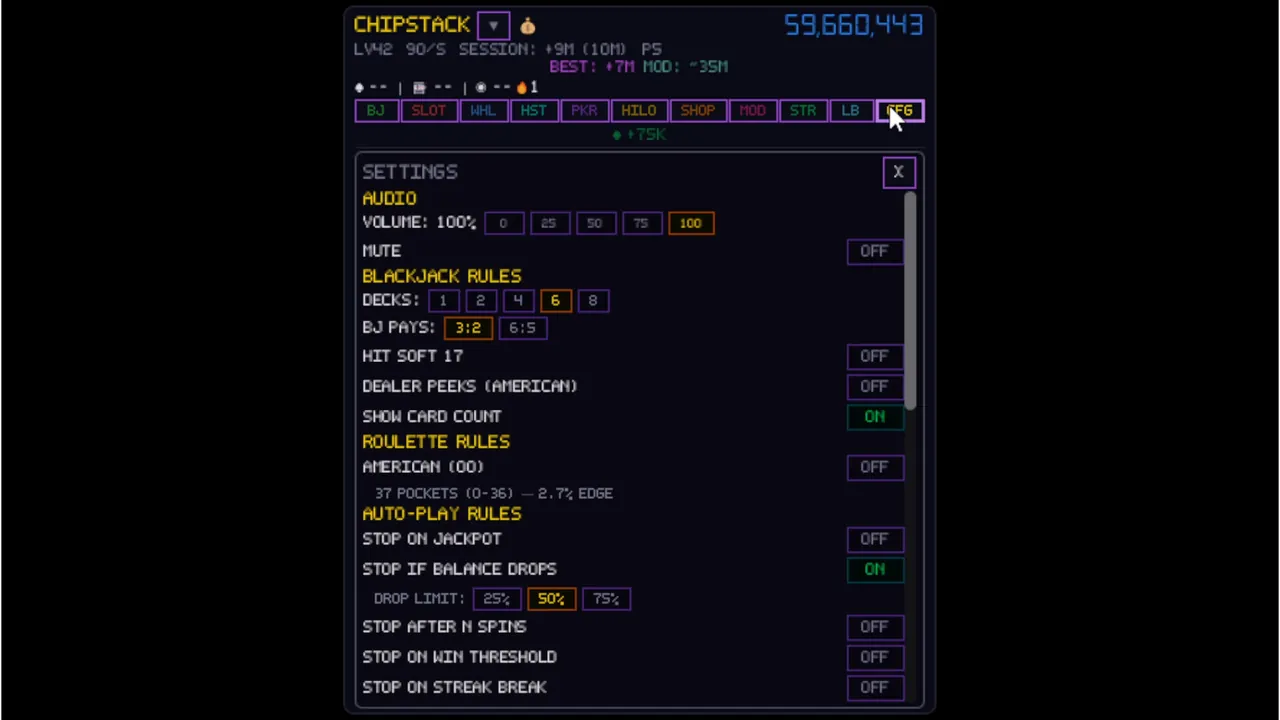 CHIPSTACK - captura de pantalla