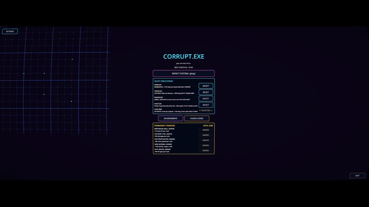 CORRUPT.EXE - captura de pantalla