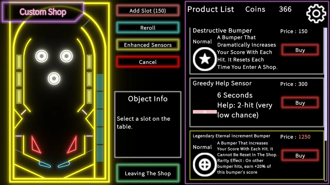 Custom Pinball - captura de pantalla