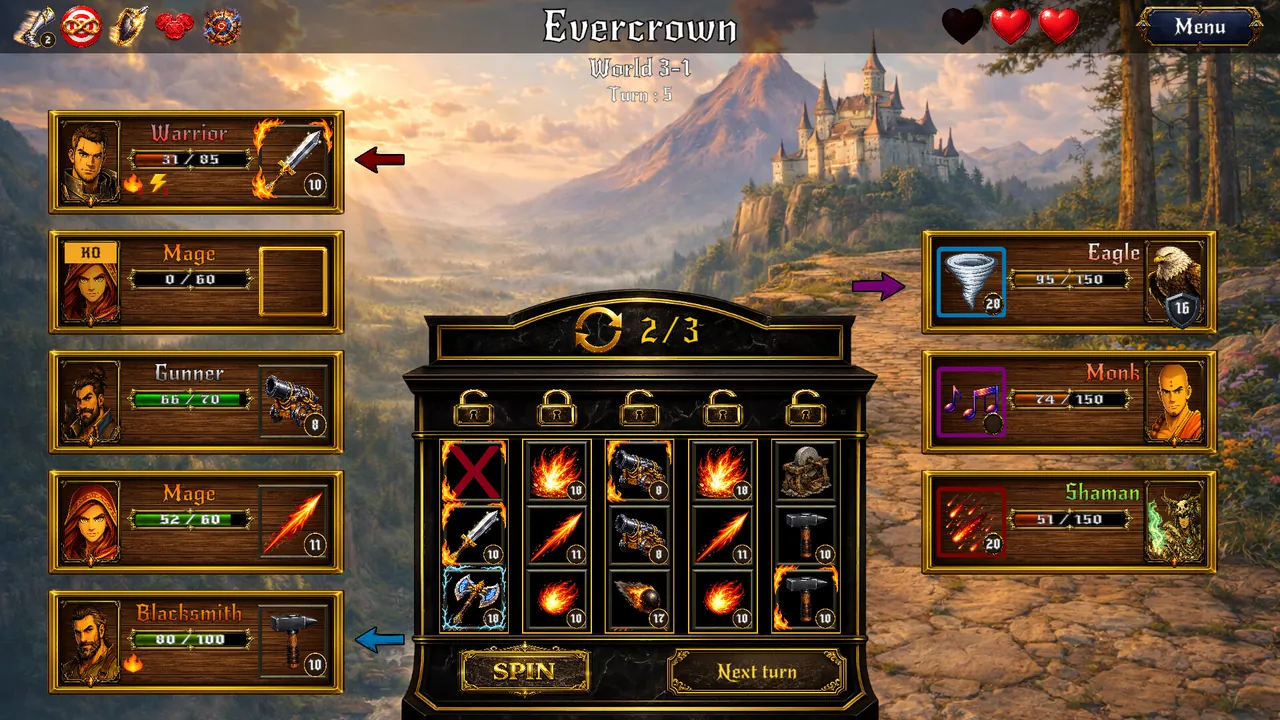 Evercrown - captura de pantalla