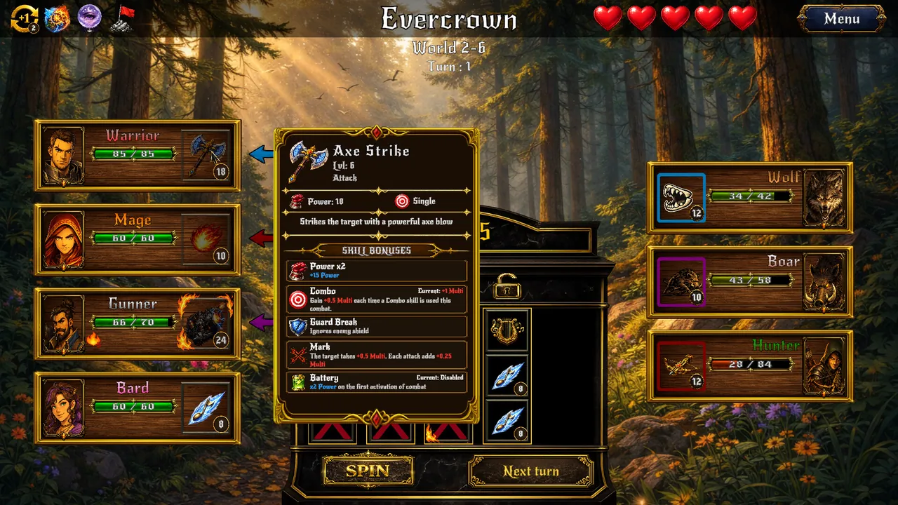 Evercrown - captura de pantalla