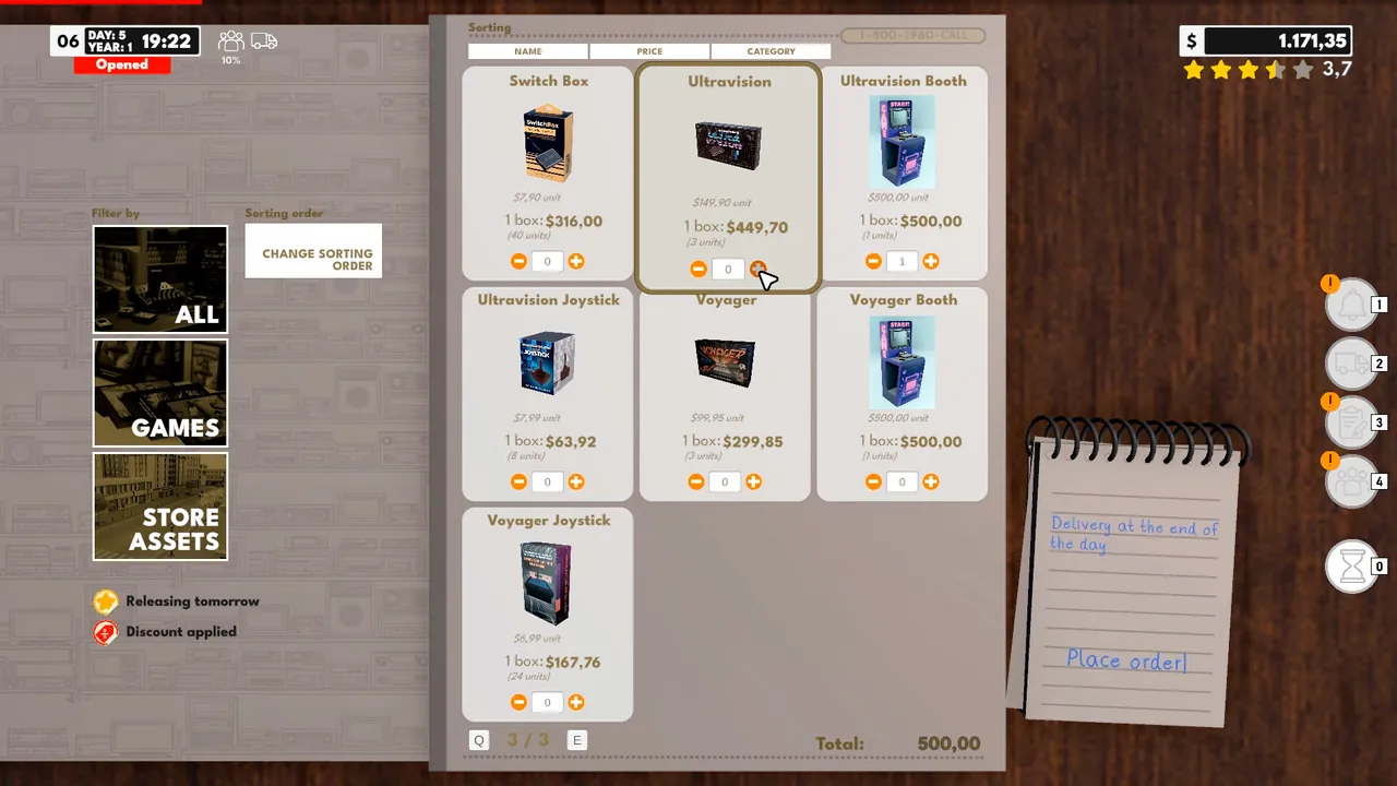 Game Store Chronicle - captura de pantalla
