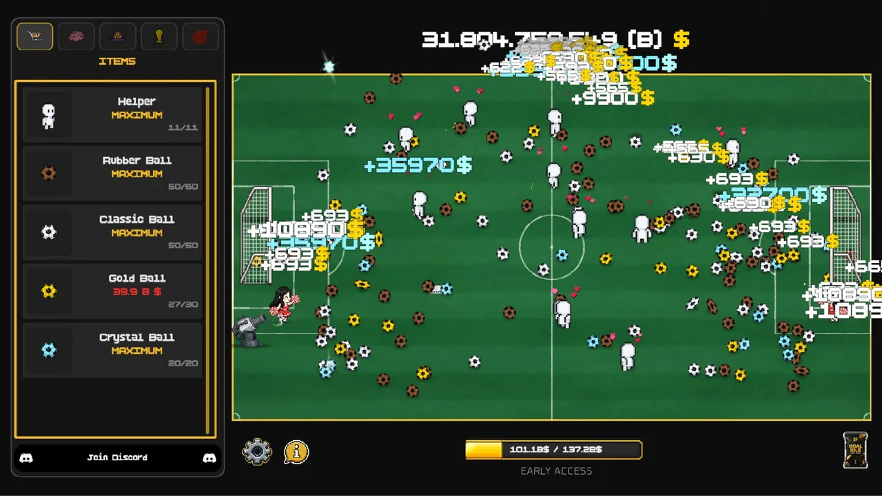 Goal Idle - captura de pantalla