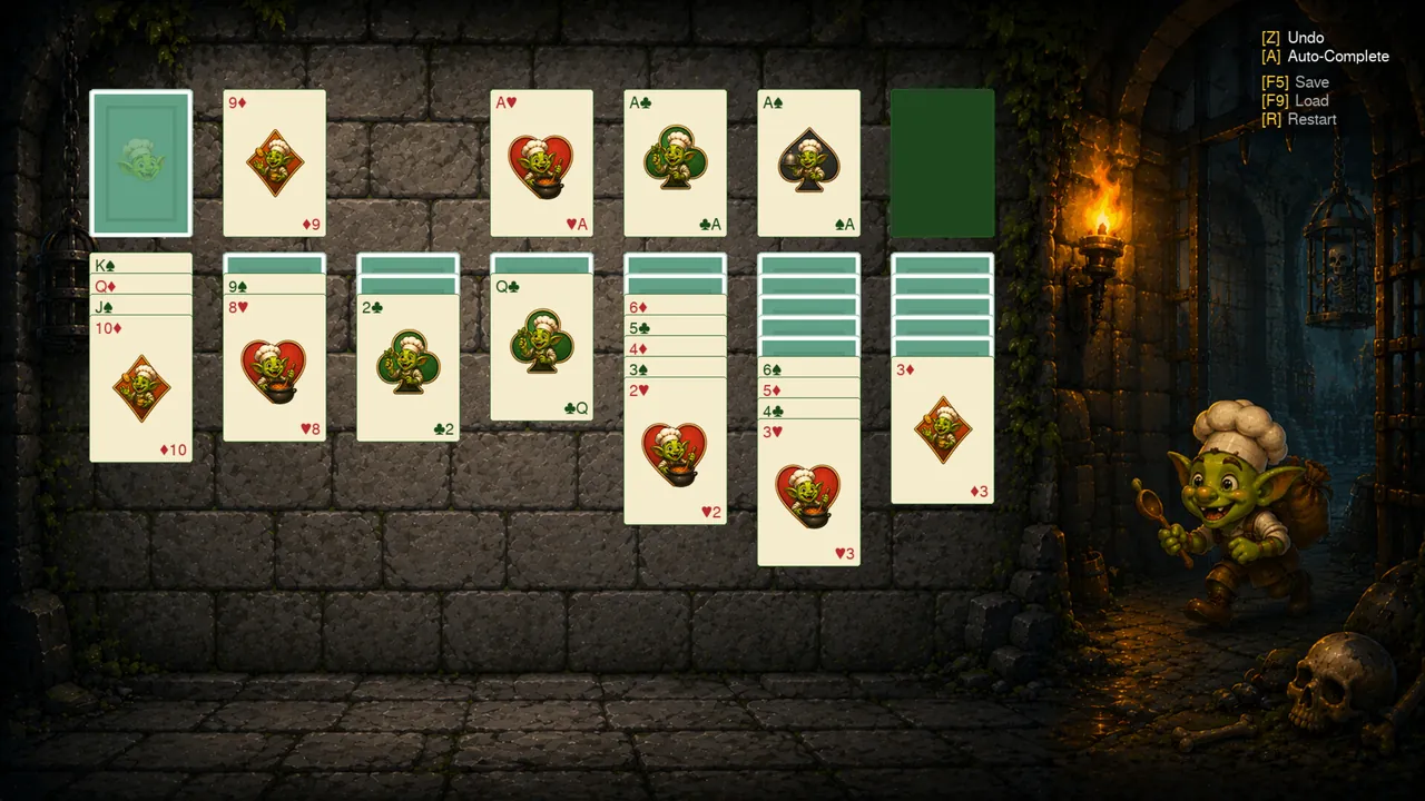 Goblin Solitaire - captura de pantalla