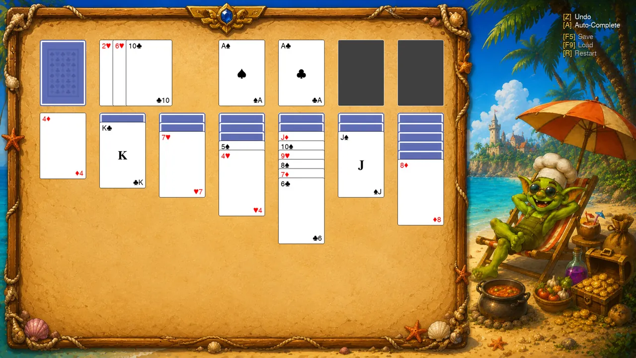 Goblin Solitaire - captura de pantalla