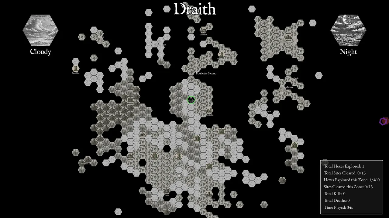HEXCRAWL - captura de pantalla