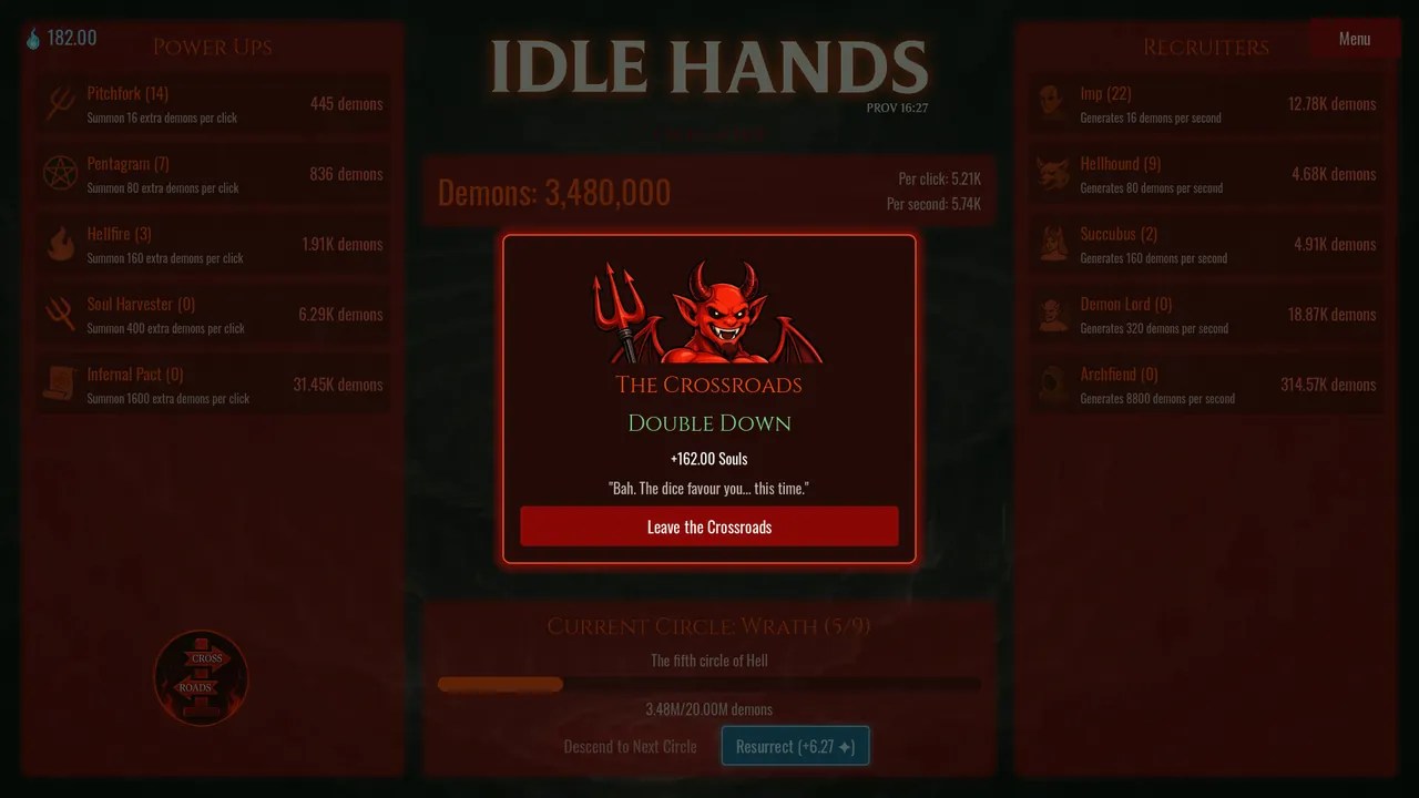Idle Hands - captura de pantalla