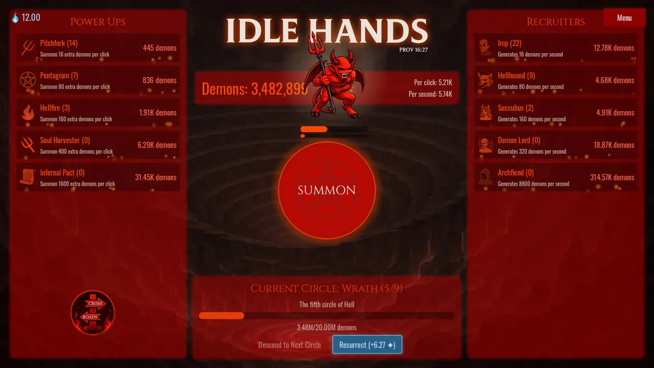 Idle Hands - captura de pantalla
