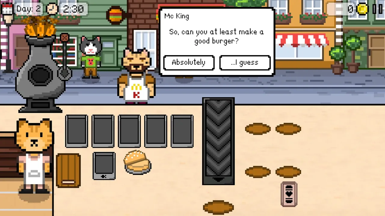 Kitty Burger - captura de pantalla