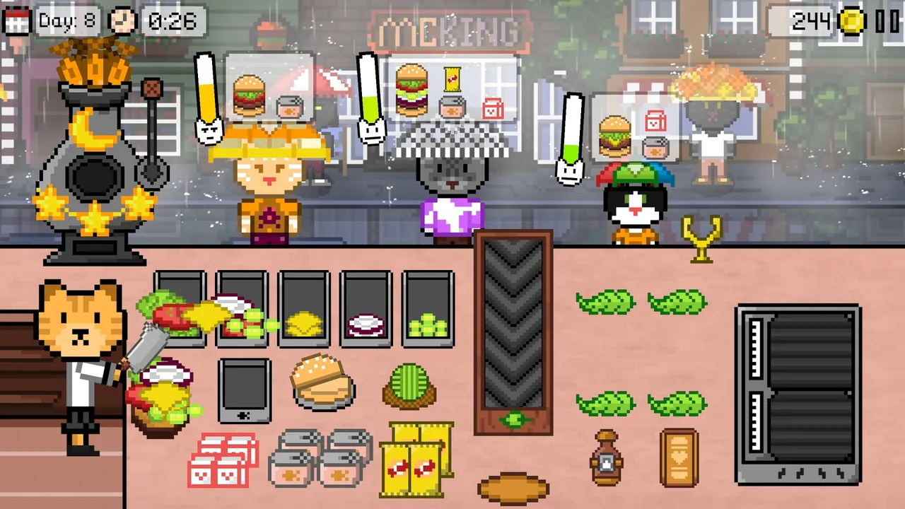 Kitty Burger - captura de pantalla