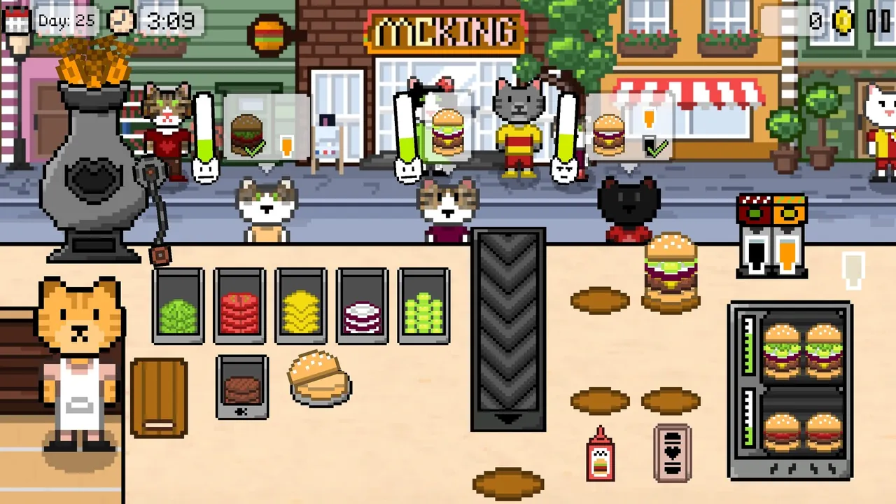 Kitty Burger - captura de pantalla