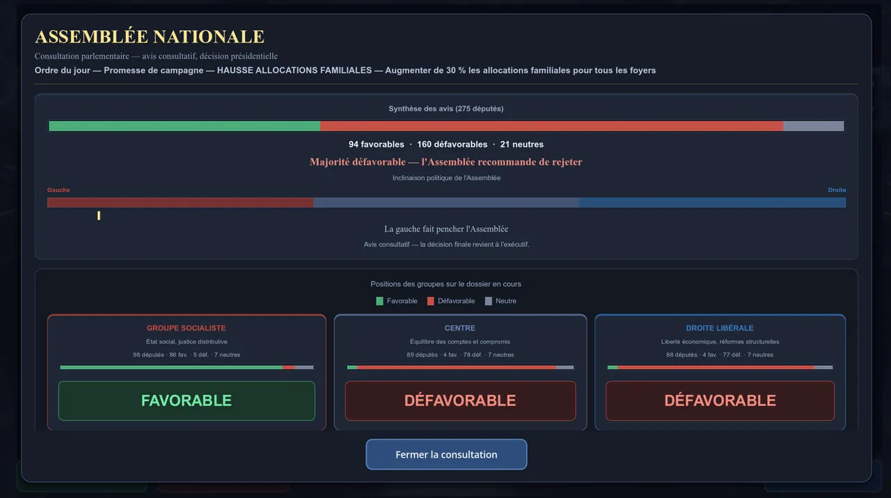 Mandat - captura de pantalla