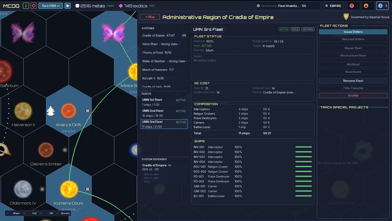 Mandate of Galactic Empires - captura de pantalla