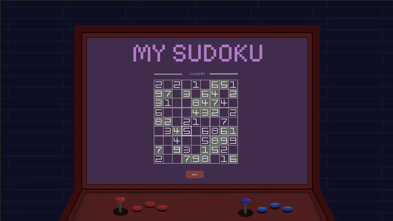 My Sudoku - captura de pantalla