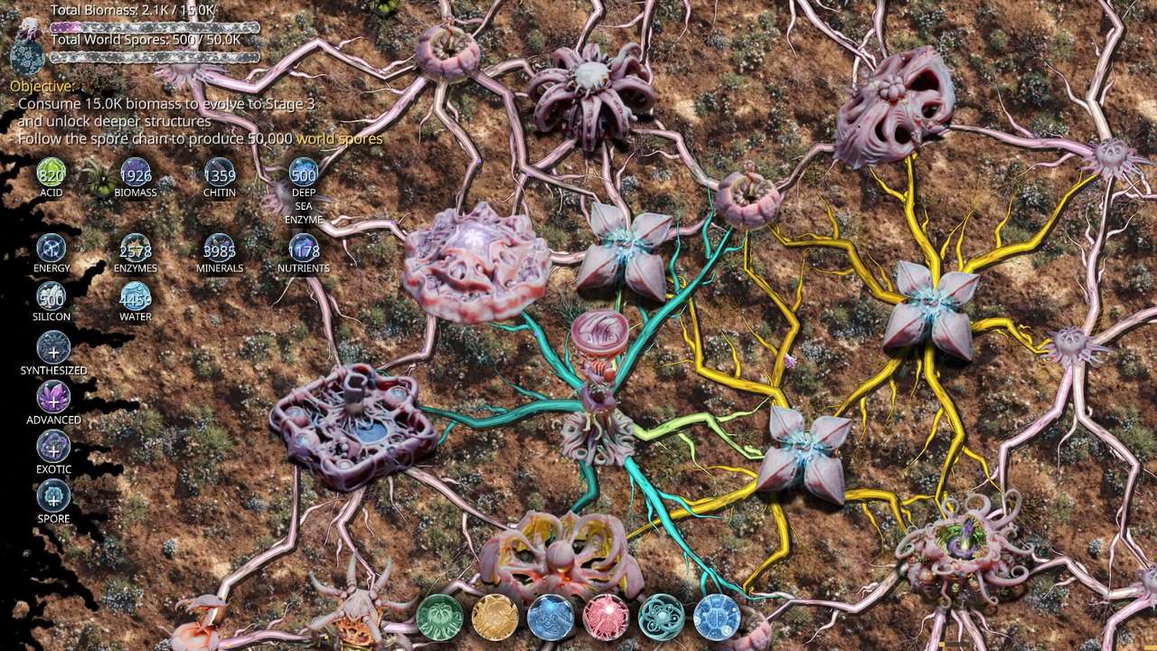 Mycelium Conquest: Mitosis - captura de pantalla