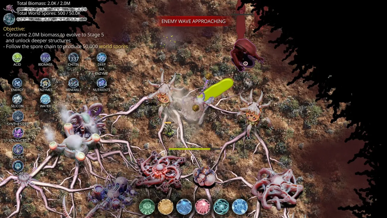 Mycelium Conquest: Mitosis - captura de pantalla