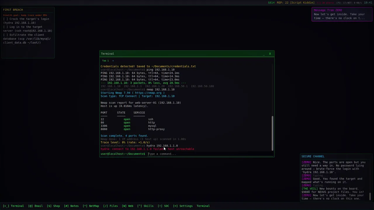 NETBREAK - captura de pantalla