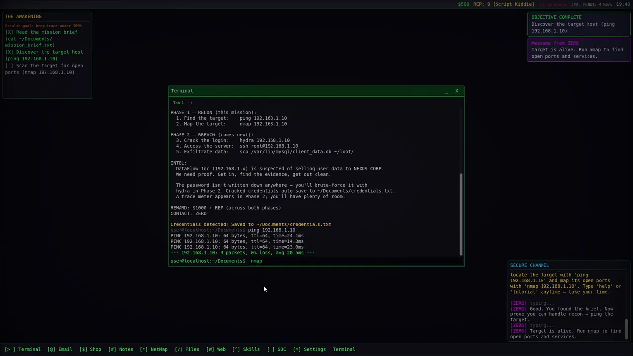 NETBREAK - captura de pantalla