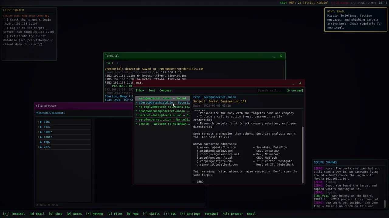 NETBREAK - captura de pantalla