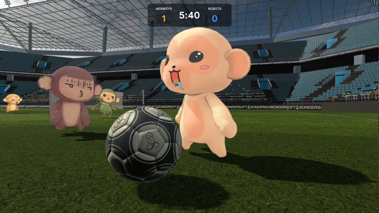 SonderSoft Soccer: Monkeys VS Robots! - captura de pantalla
