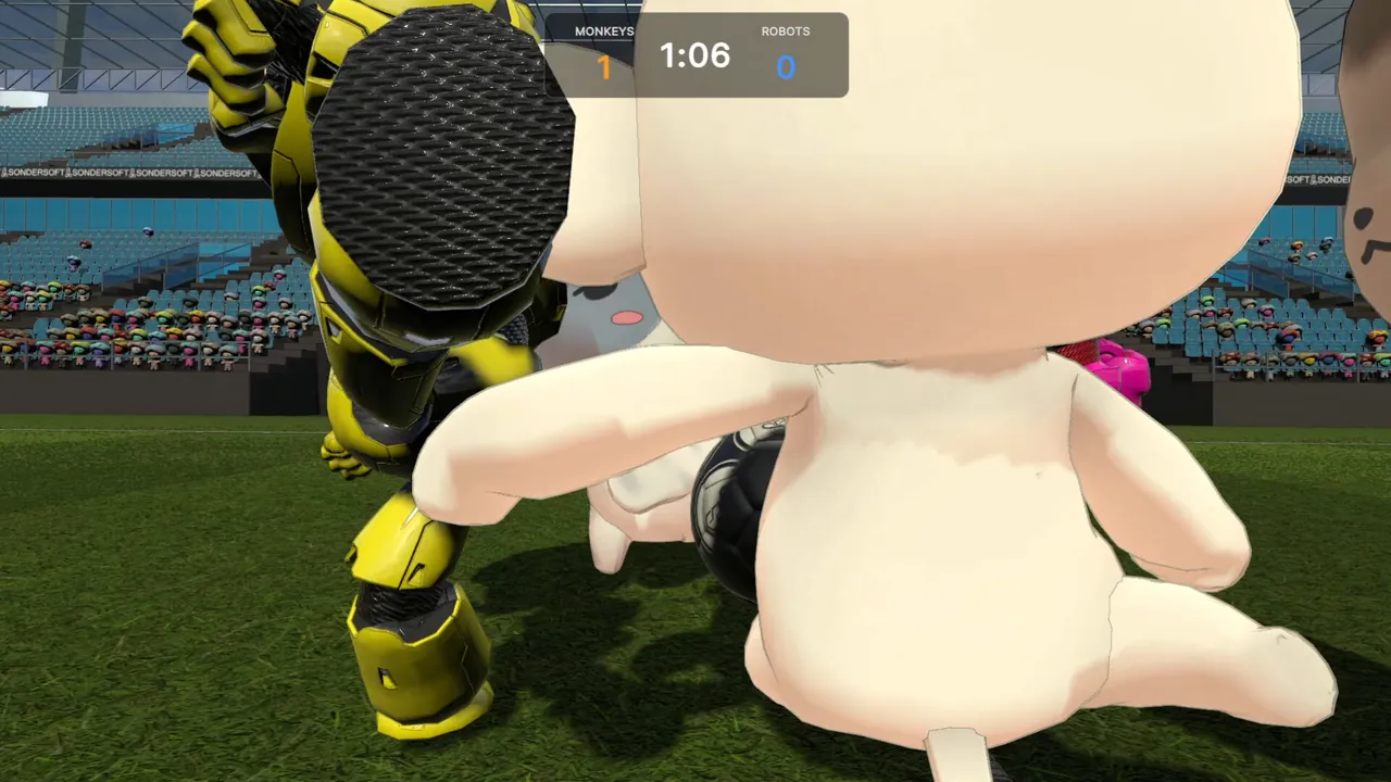 SonderSoft Soccer: Monkeys VS Robots! - captura de pantalla