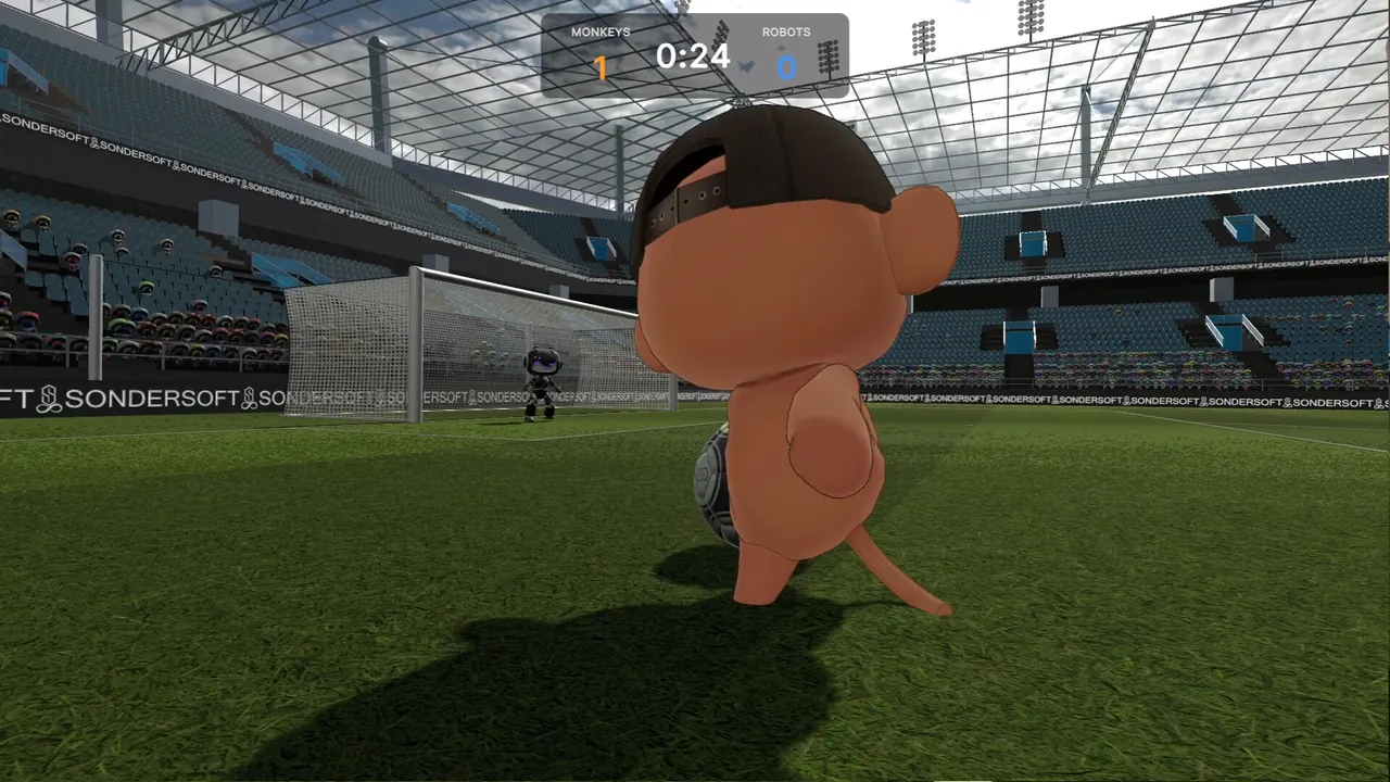 SonderSoft Soccer: Monkeys VS Robots! - captura de pantalla