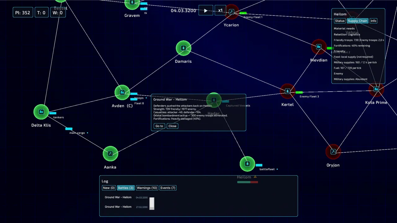Space Fleet Logistics - captura de pantalla